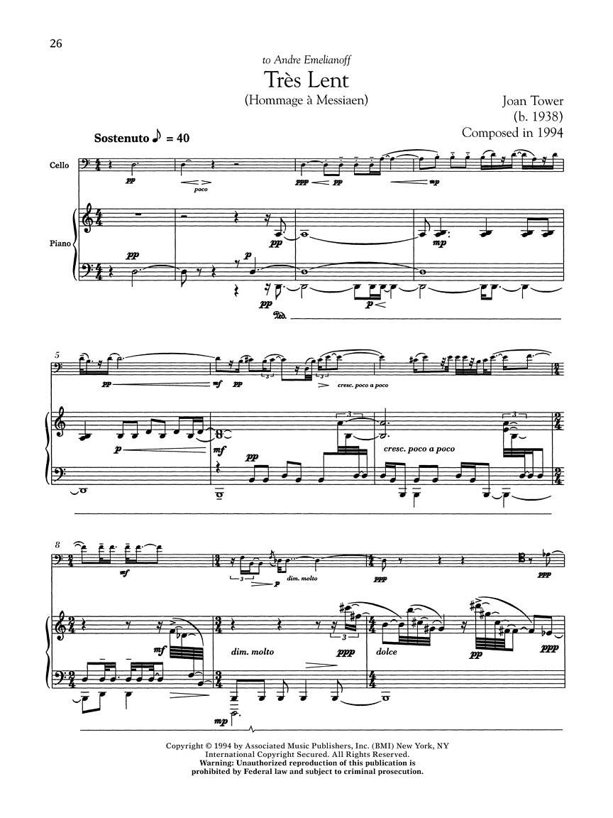 The G. Schirmer Cello Anthology