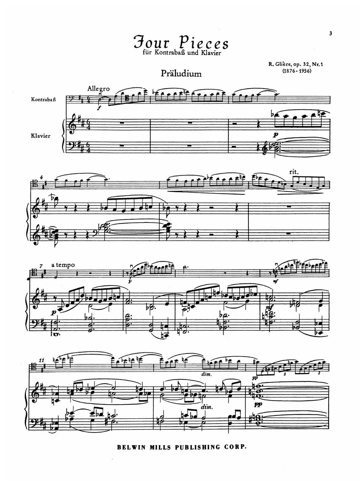 Glière: Four Pieces