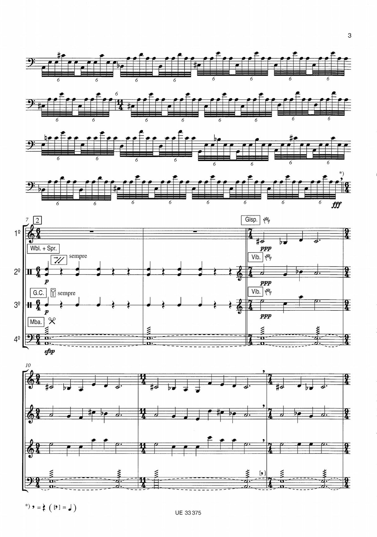 Pärt: Fratres (for 4 percussion players)