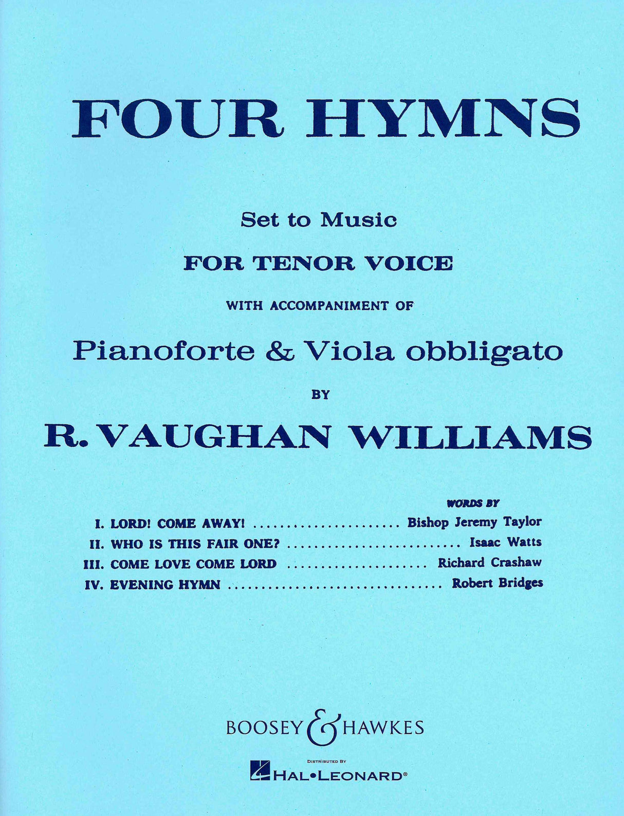 Vaughan Williams: 4 Hymns