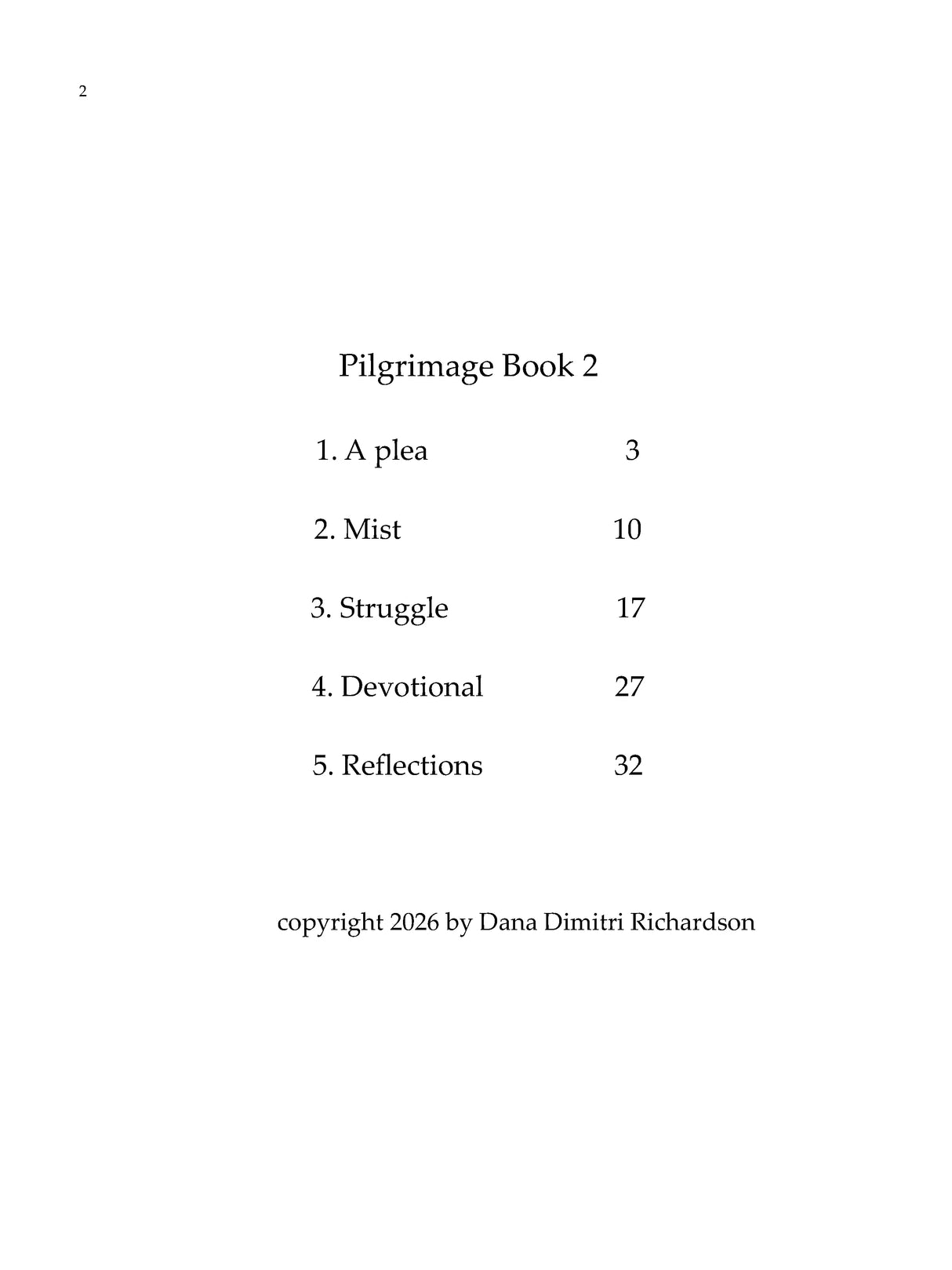 D. Richardson: Pilgrimage - Book 2