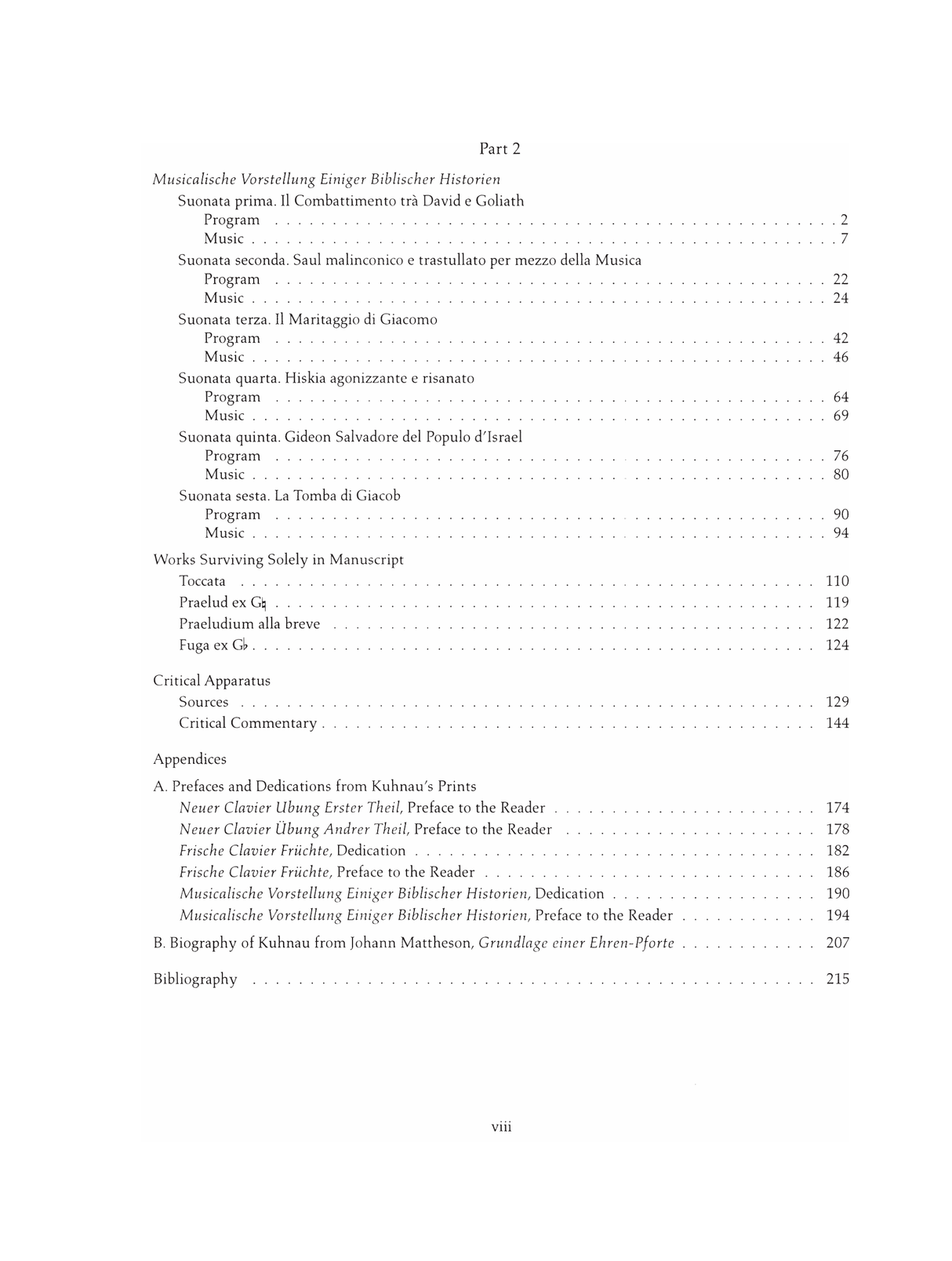 Kuhnau: The Collected Works for Keyboard