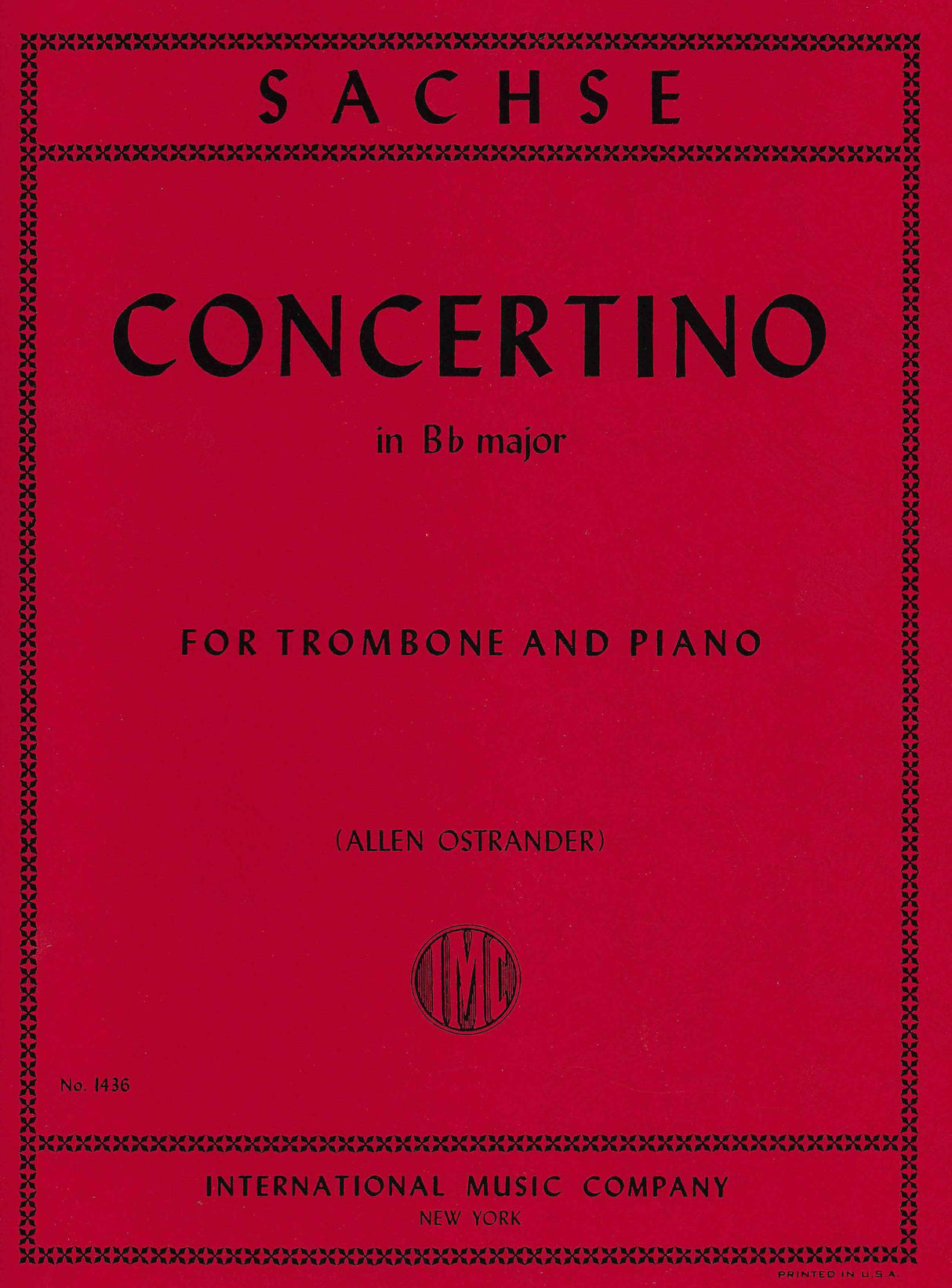 Sachse: Trombone Concertino in B-flat Major