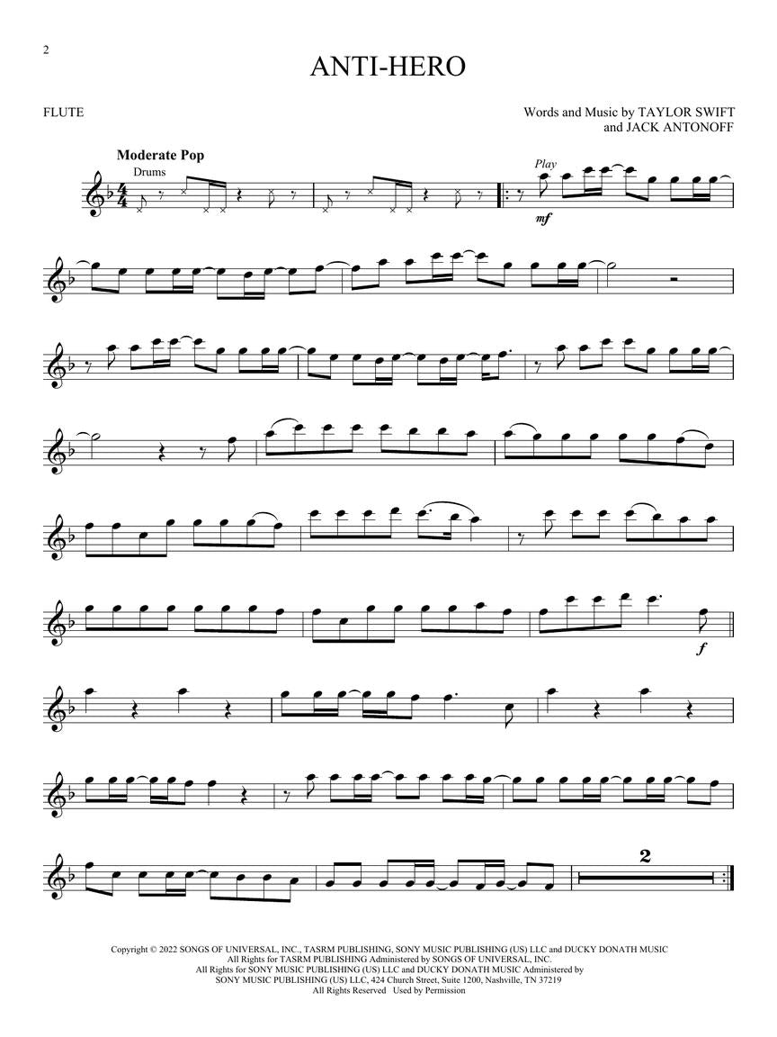 Taylor Swift: Selections from Midnights & The Tortured Poets Department - Flute