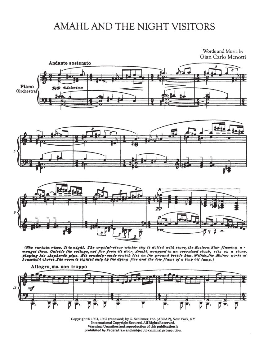 Menotti: Amahl and the Night Visitors