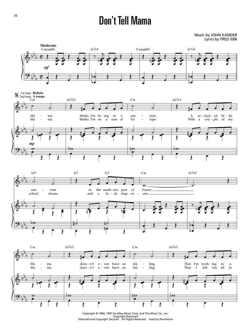 The Complete Cabaret Collection - Vocal Selections