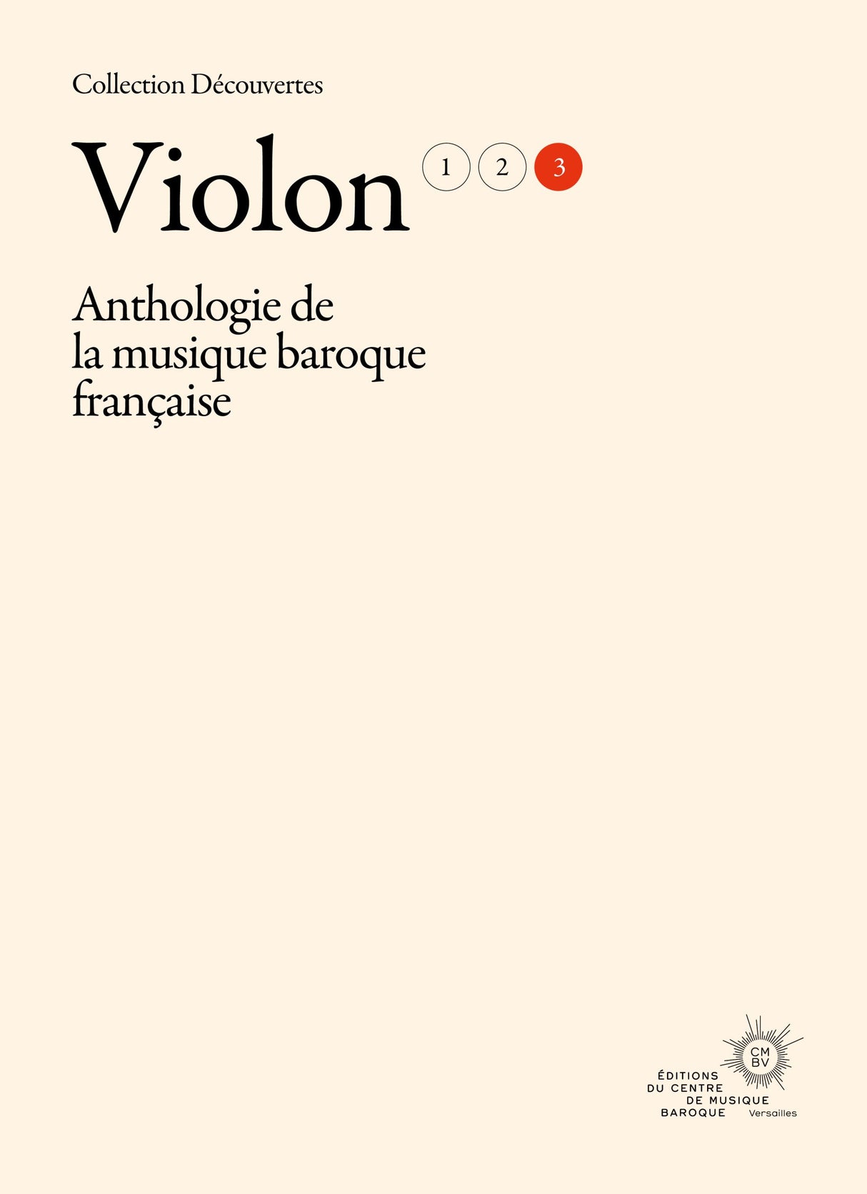 Anthology of French Baroque Music - Violin - Volume 3
