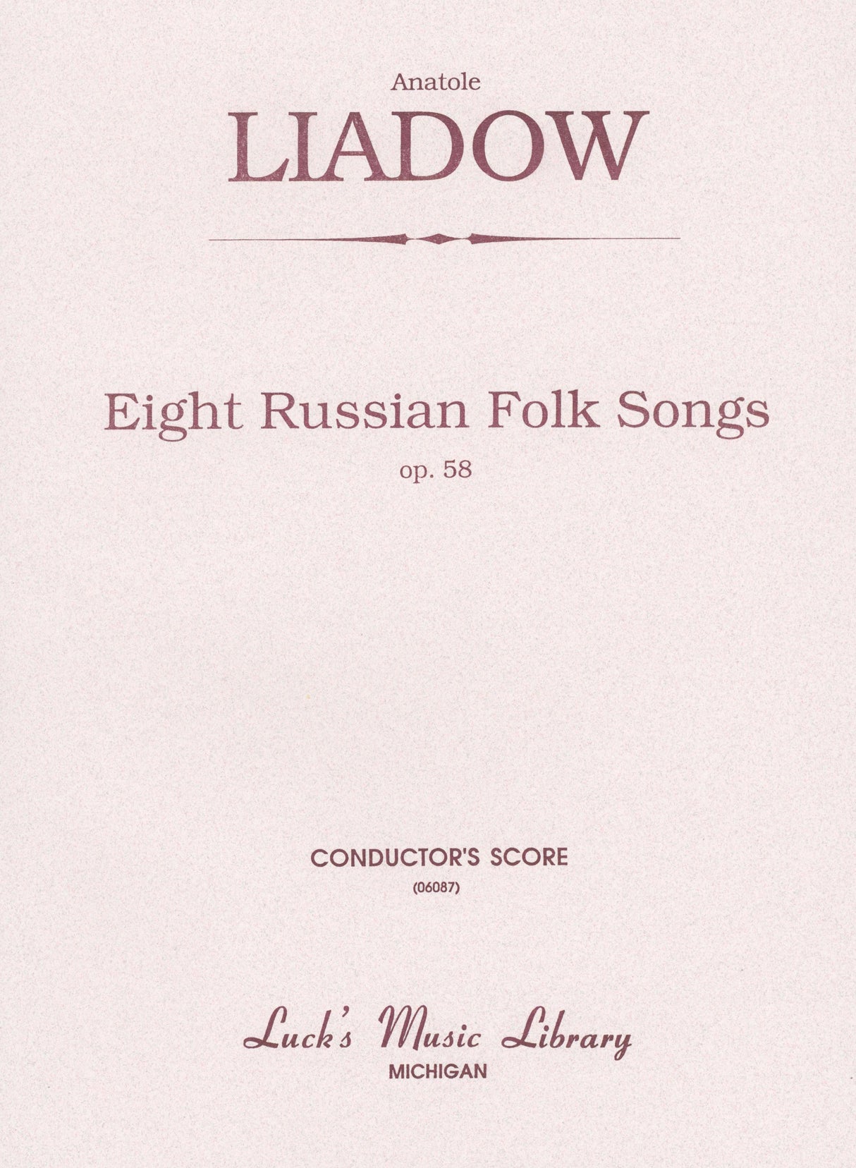 Lyadov: 8 Russian Folk Melodies, Op. 58