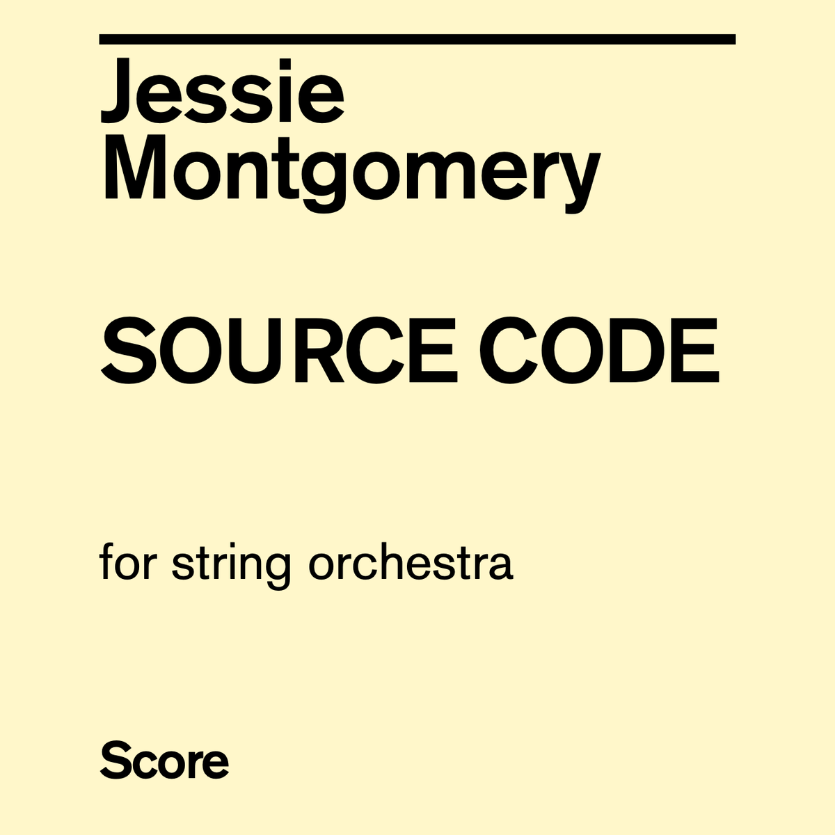 Montgomery: Source Code - Version for String Orchestra – Ficks Music