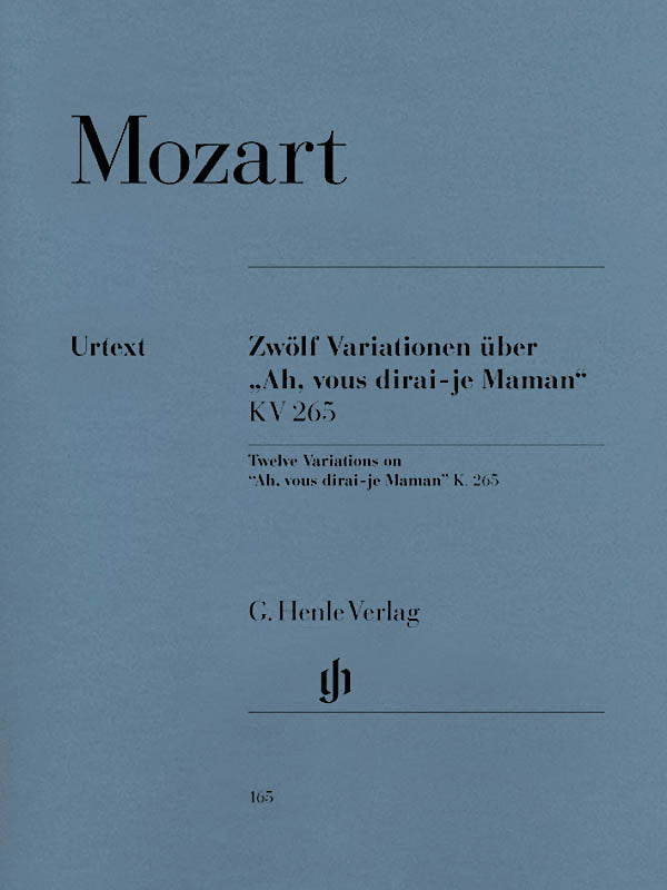 Mozart: 12 Variations on "Ah Vous Dirai-Je, Maman", K. 265 (300e)