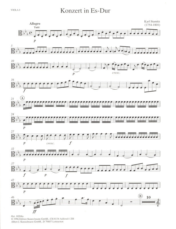 Stamitz: Clarinet Concerto No. 6 in E-flat Major