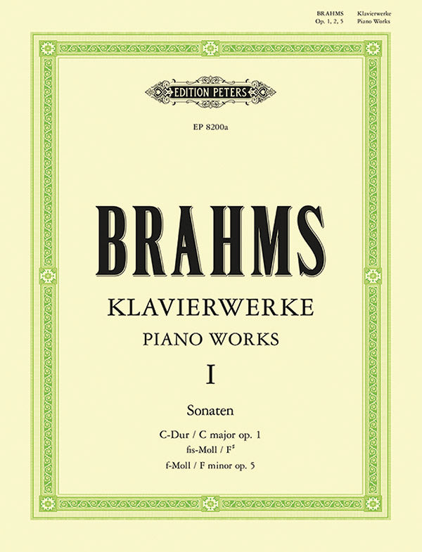 Brahms: Piano Works - Volume 1 (Sonatas)