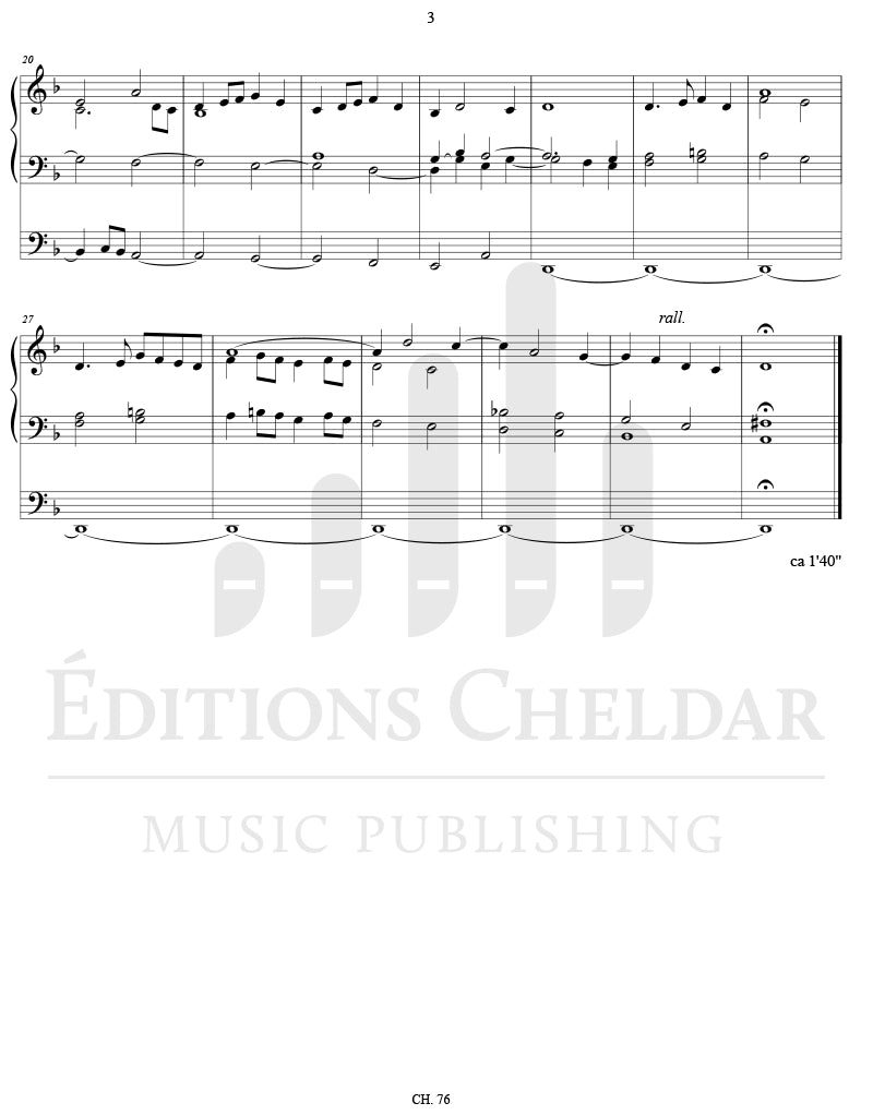 Bédard: Suite in D Minor