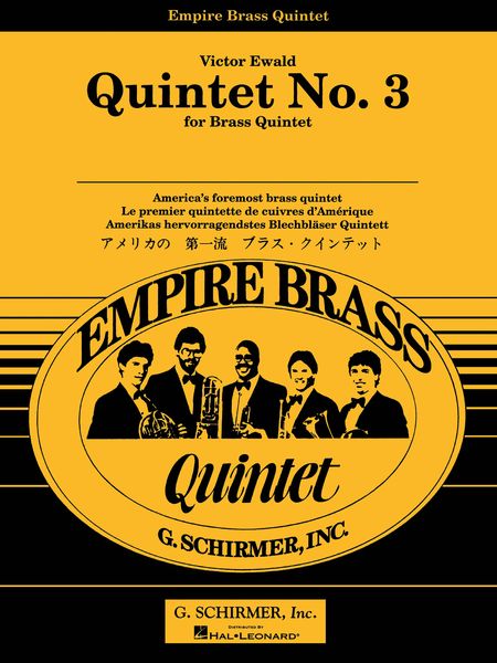 Ewald: Brass Quintet No. 3, Op. 7