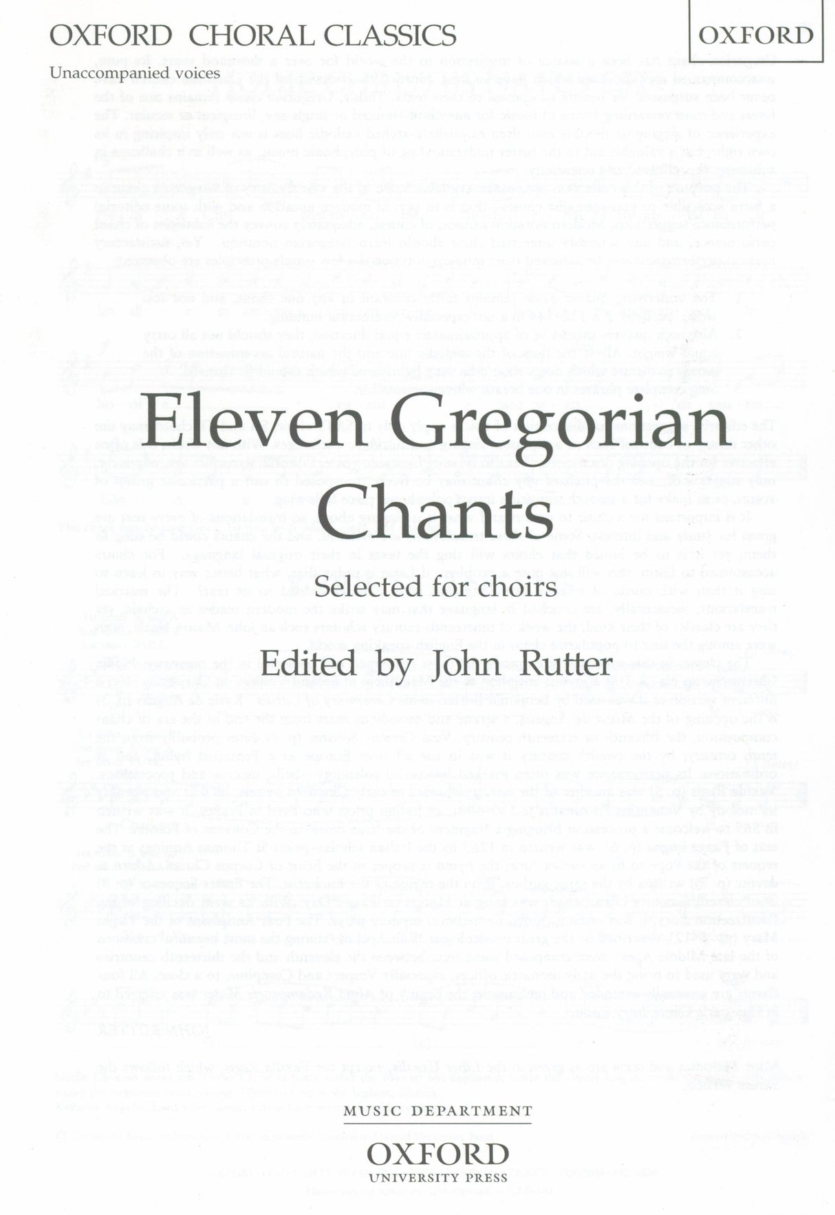 11 Gregorian Chants