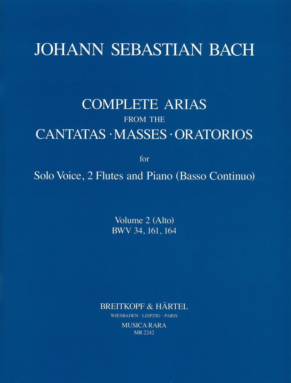 Bach: Complete Arias - Volume 2 (Alto)