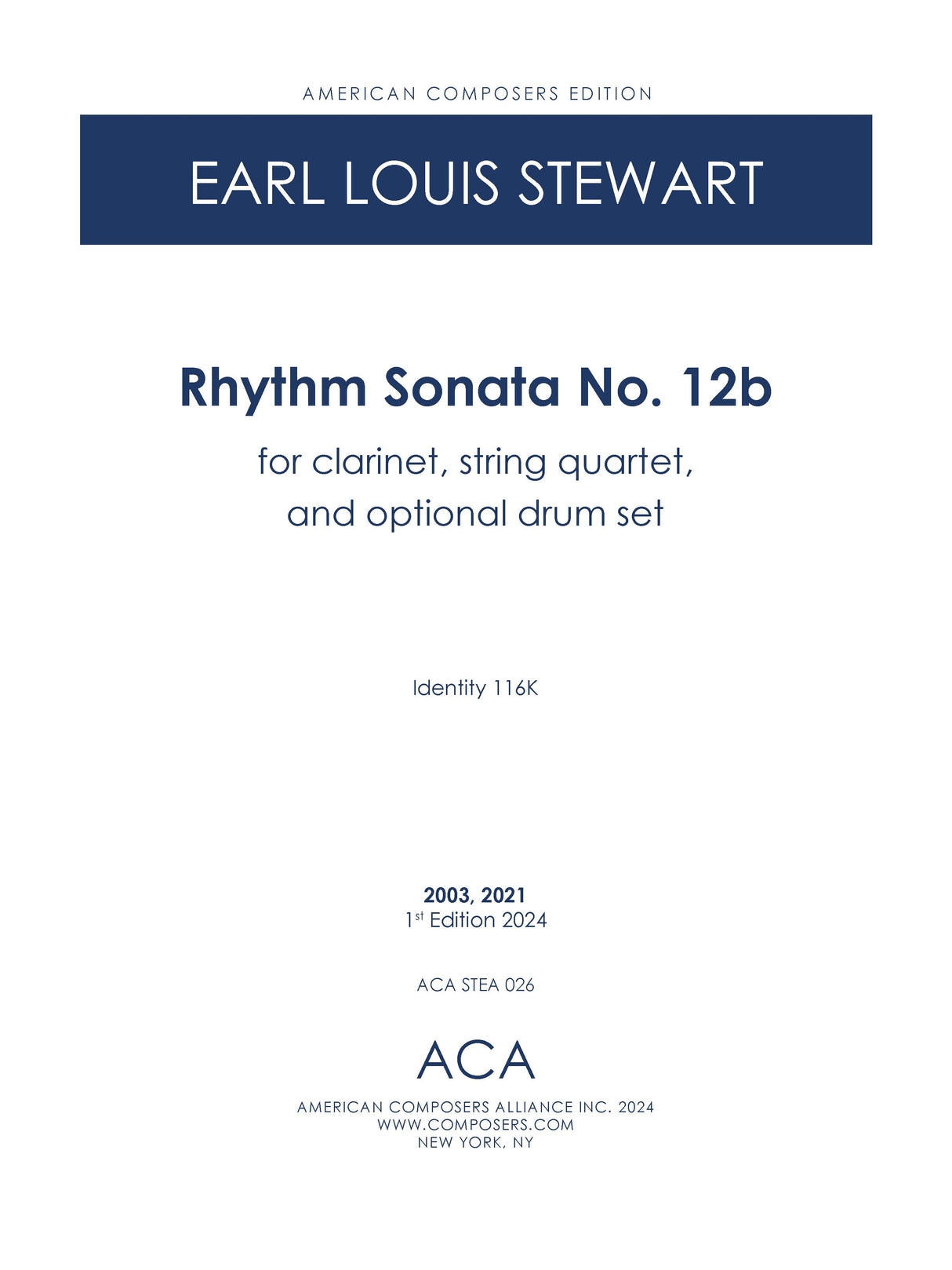 Stewart: Rhythm Sonata No. 12b