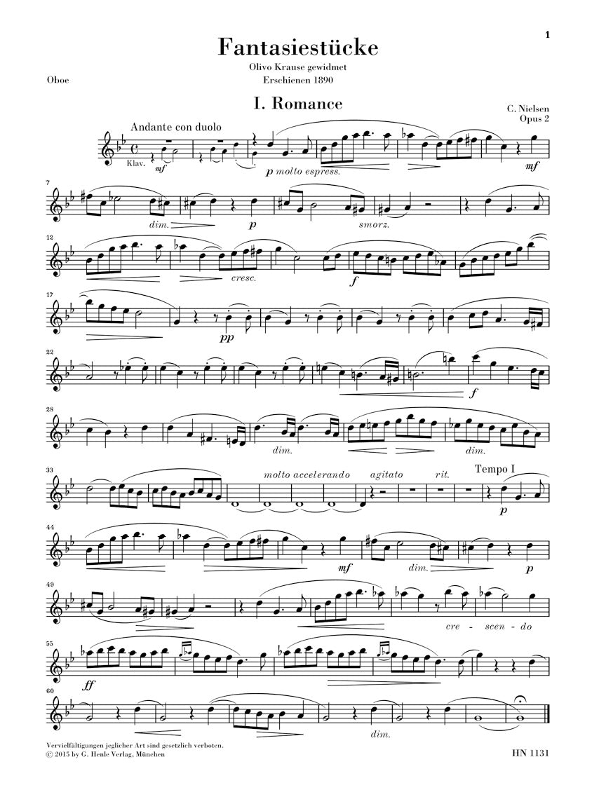 Nielsen: Fantasy Pieces, Op. 2