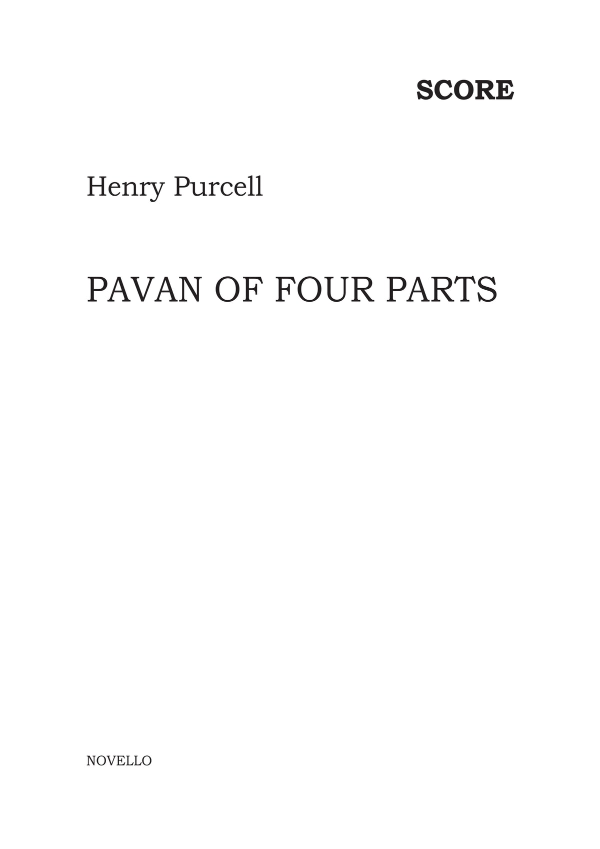 Purcell: Pavan in G Minor, Z. 752