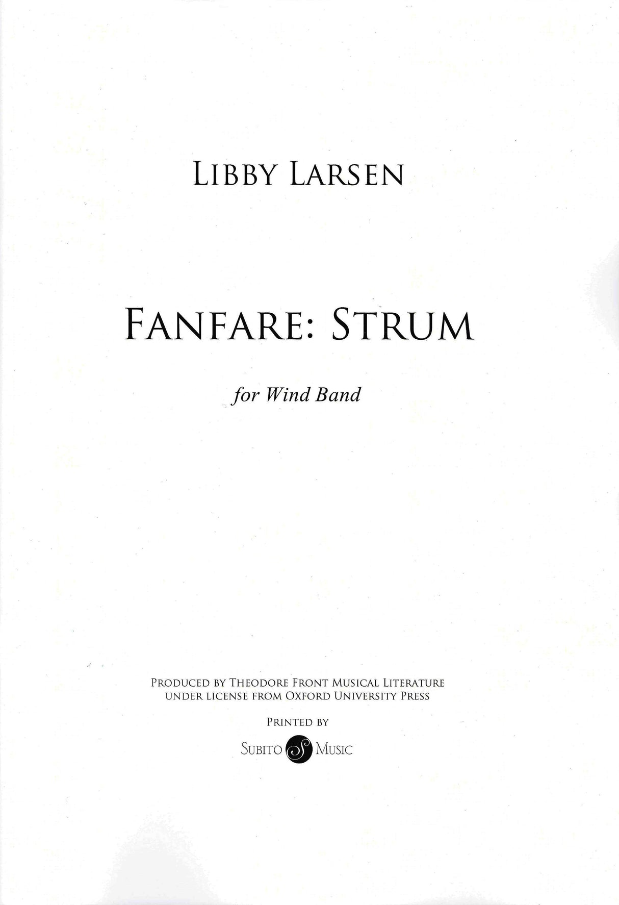 Larsen: Fanfare: Strum