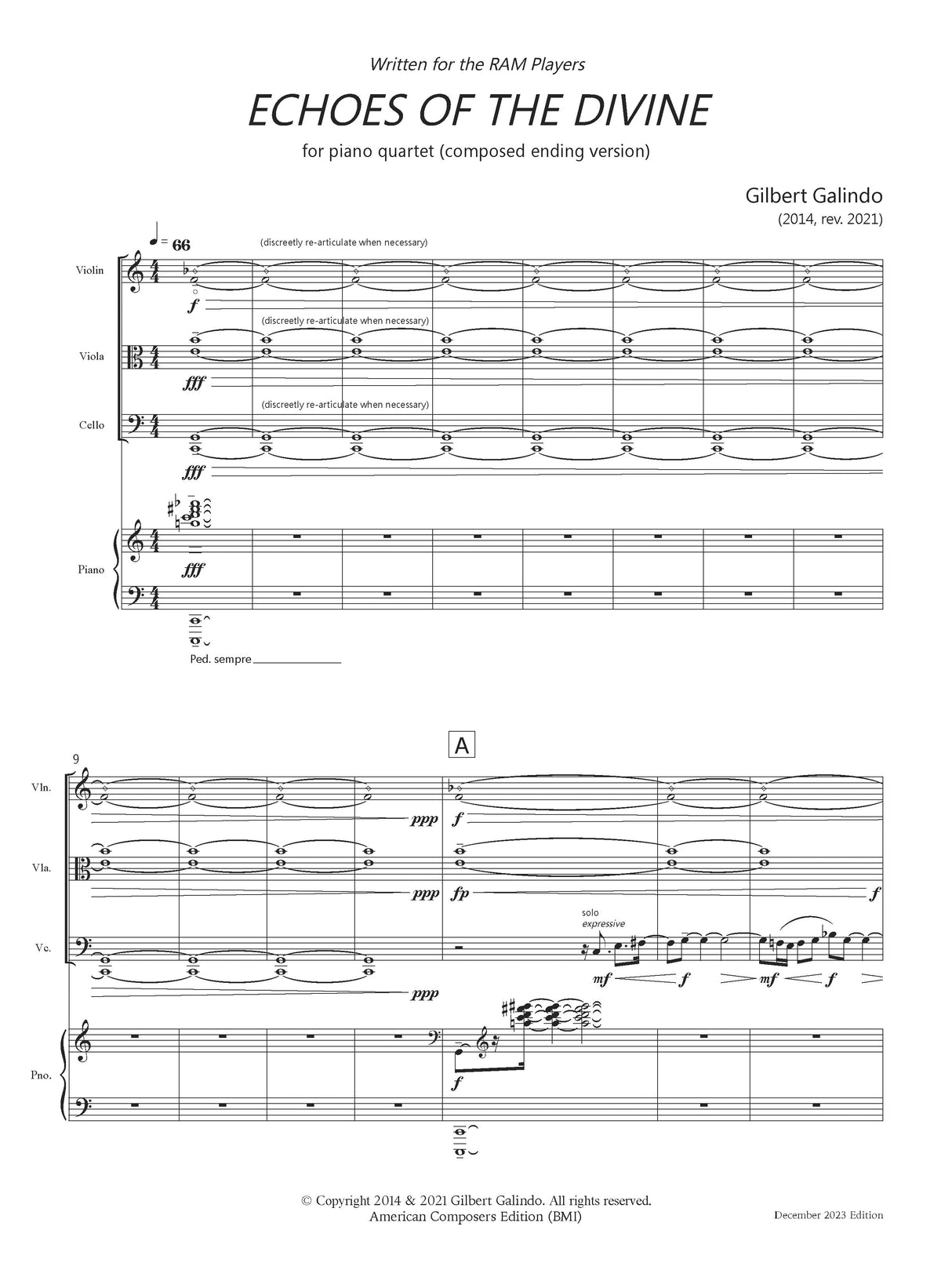 Galindo: Echoes of The Divine