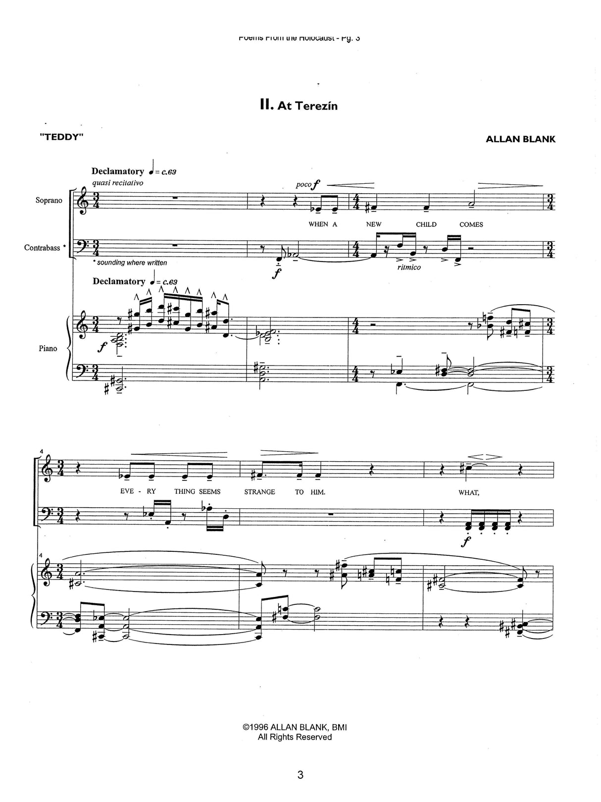 Blank: Poems from the Holocaust