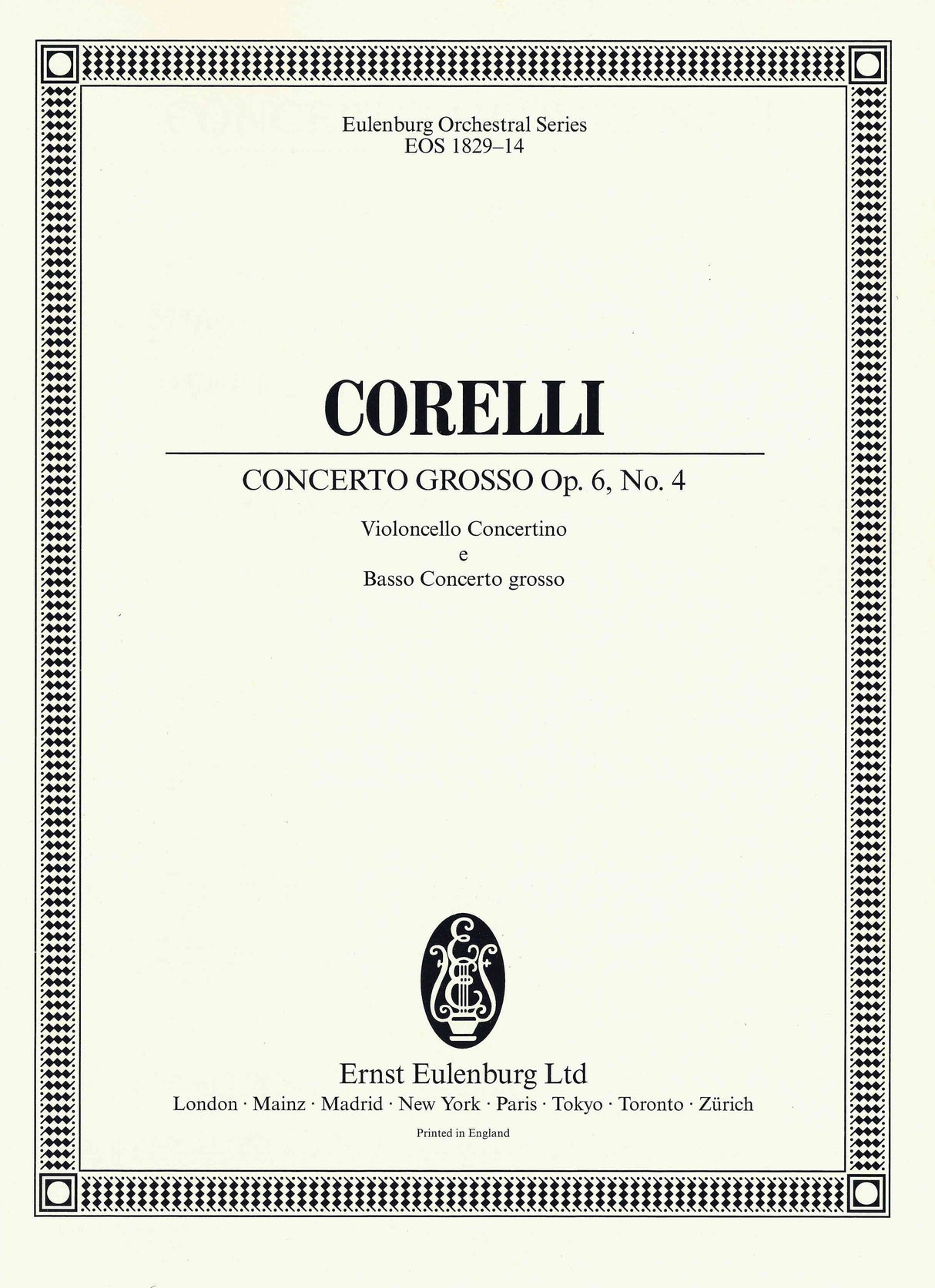 Corelli: Concerto grosso in D Major, Op. 6, No. 4