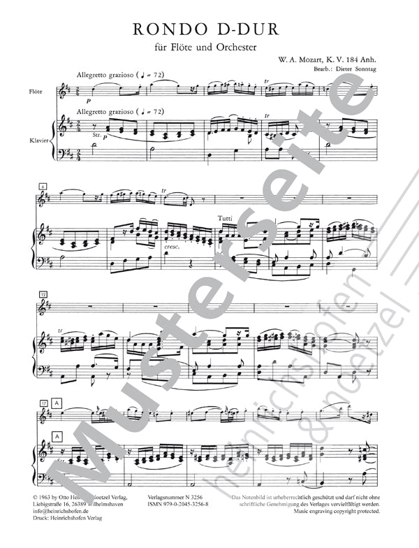 Mozart: Rondo in D Major, K.Anh. 184