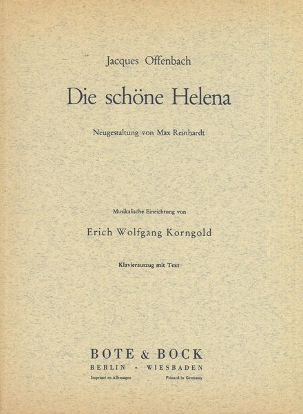 Offenbach: Die Schöne Helena