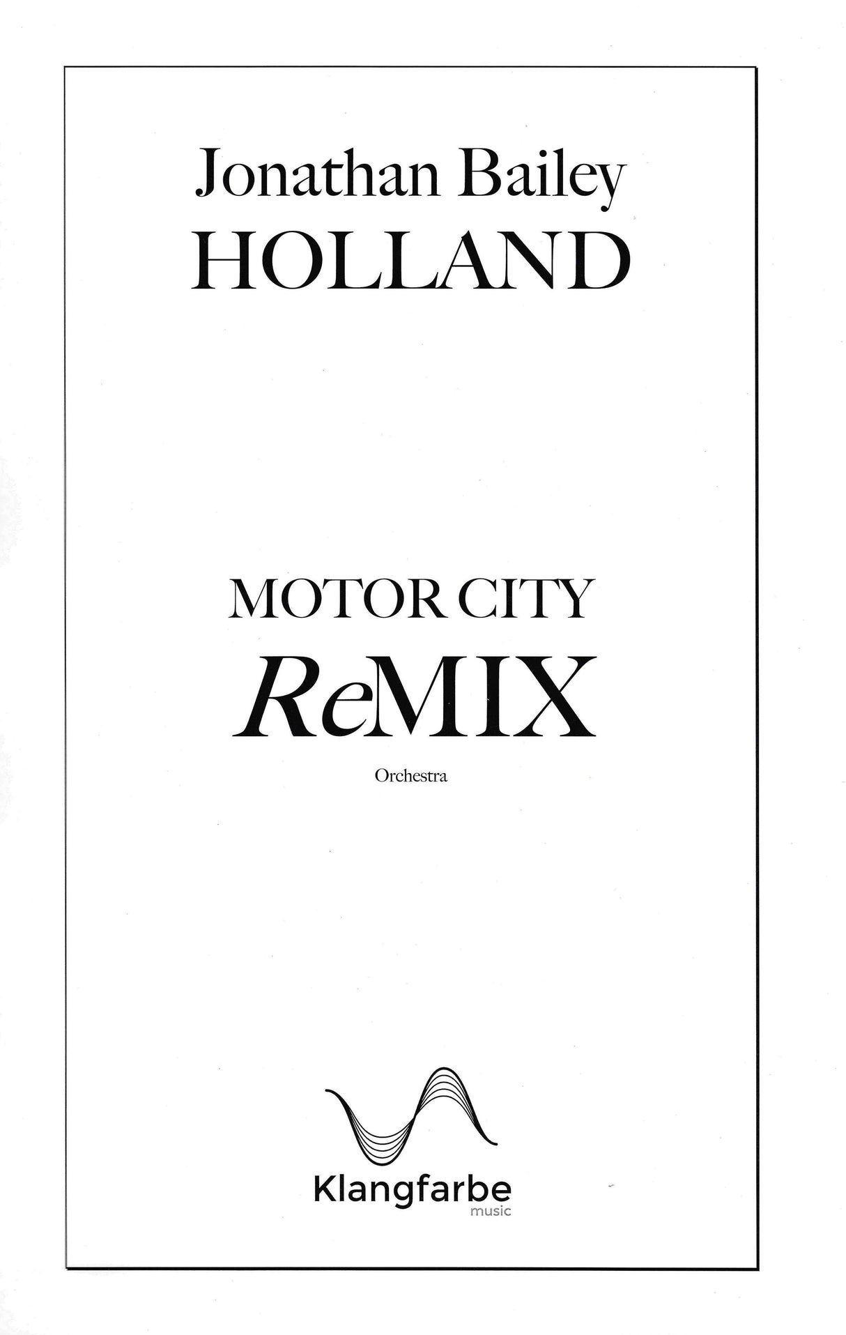 Holland: Motor City ReMix