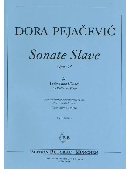 Pejačević: VIolin Sonata in B Minor, Op. 43