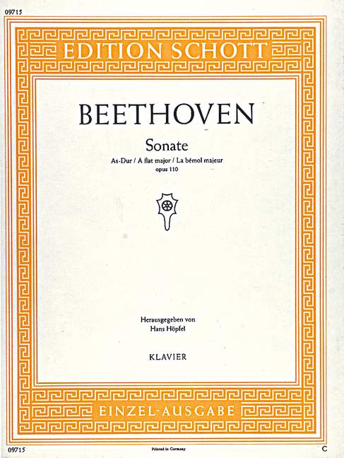Beethoven: Piano Sonata No. 31 in A-flat Major, Op. 110