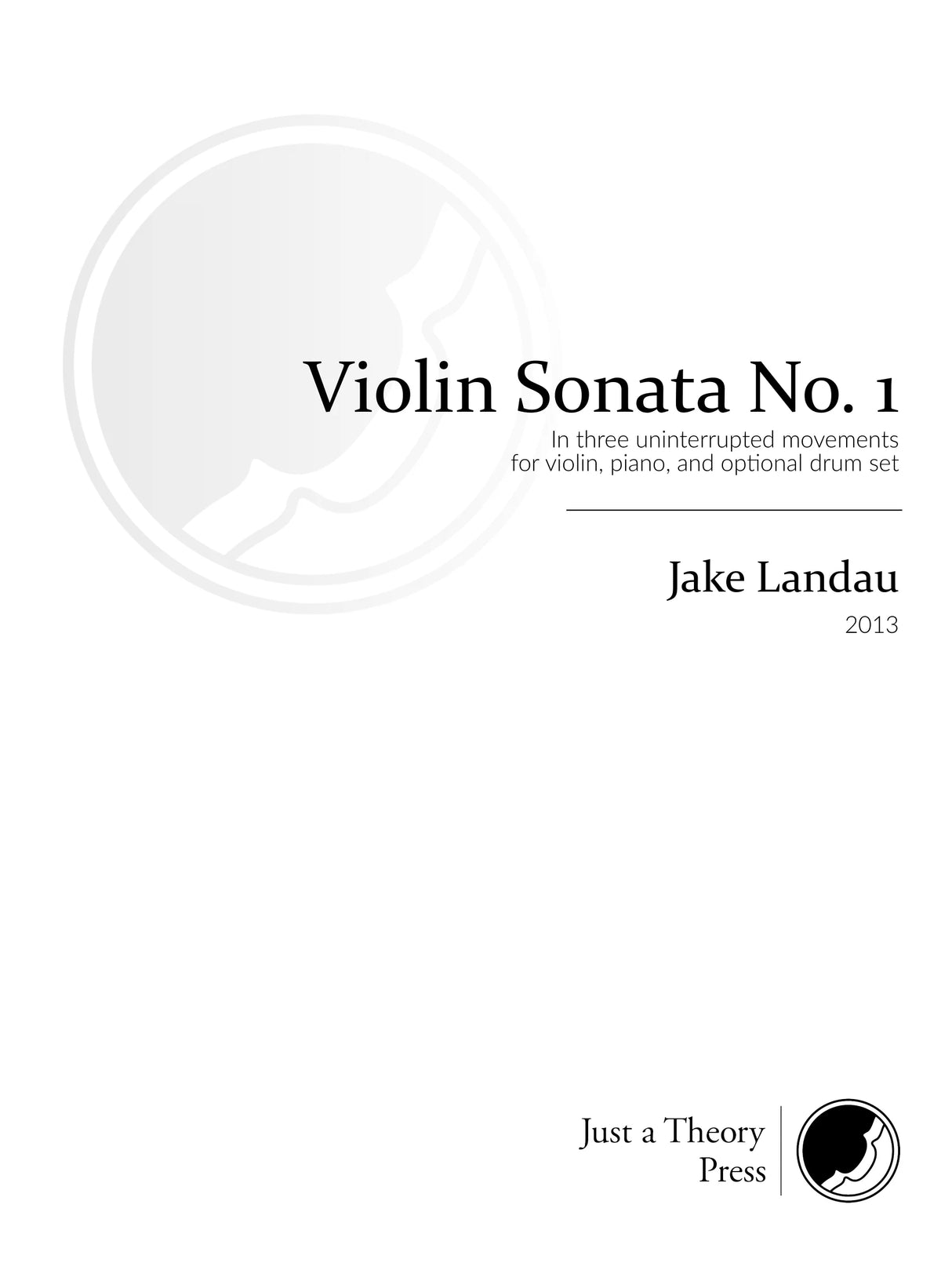 Landau: Violin Sonata No. 1