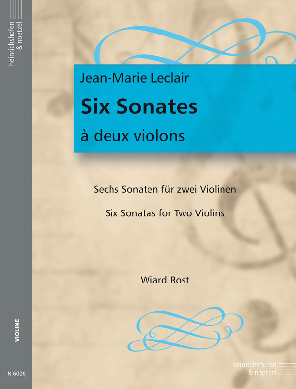 Leclair: 6 Sonatas for 2 Violins, Op. 3