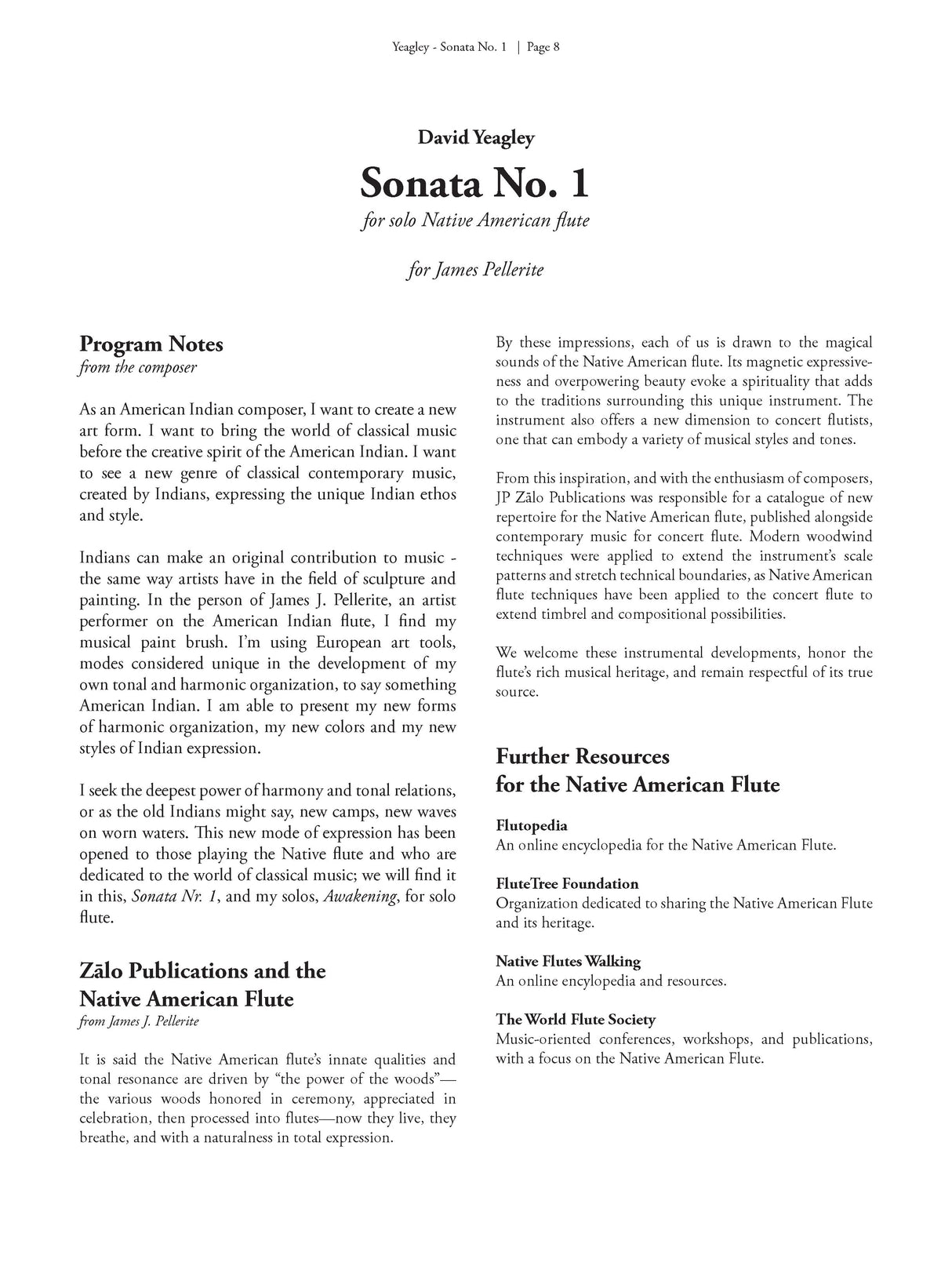 Yeagley: Sonata No. 1