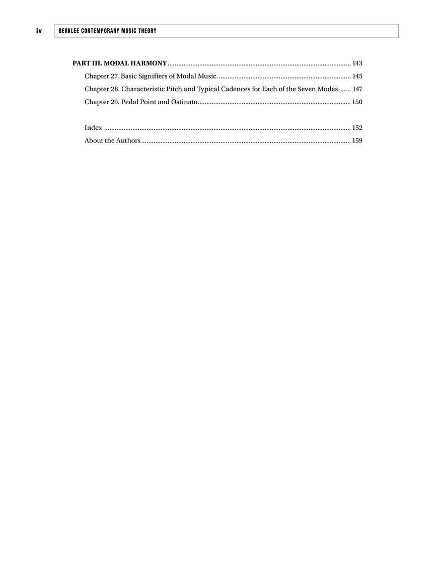 Berklee Contemporary Music Theory