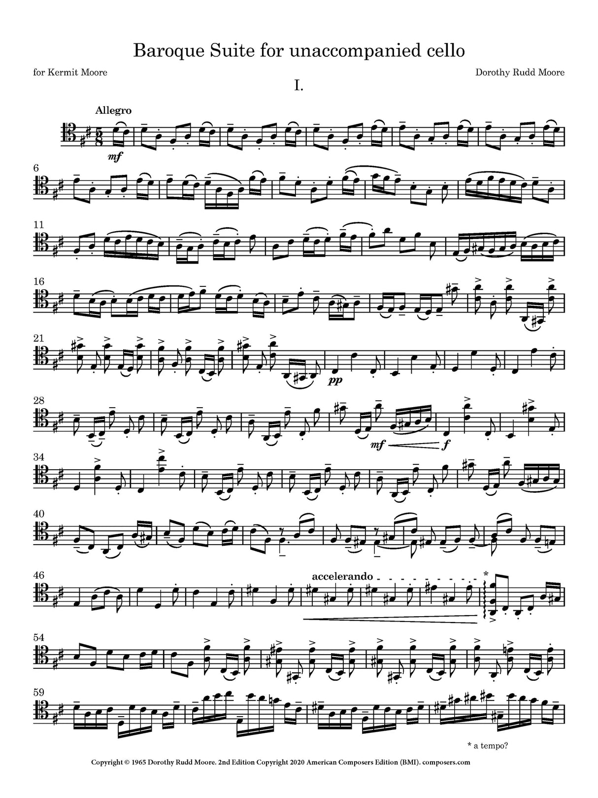 Moore: Baroque Suite