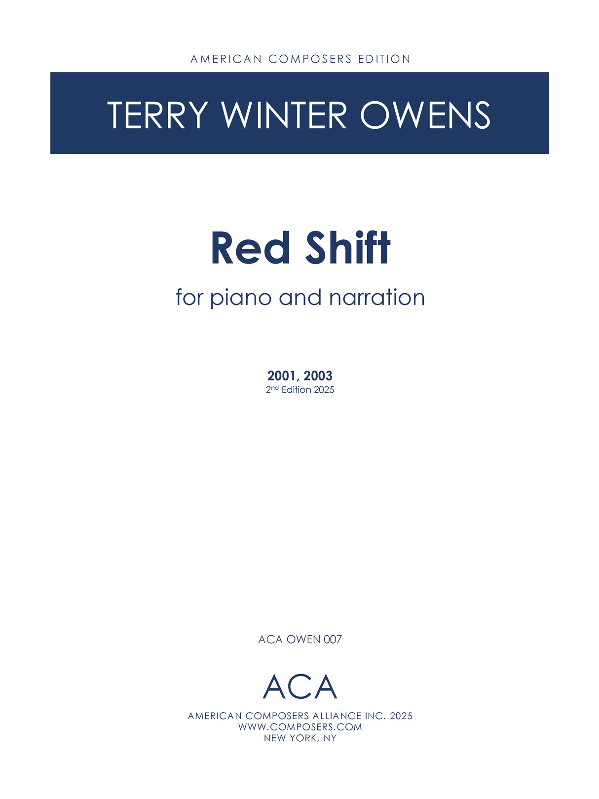 T.W. Owens: Red Shift