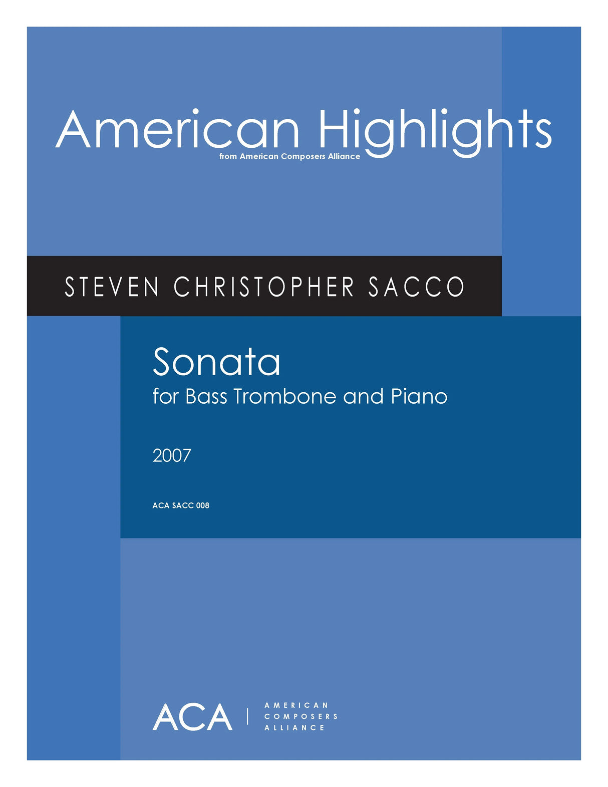 Sacco: Bass Trombone Sonata