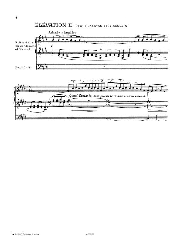 Benoit: Élévations pour les Messes IX-X-XI