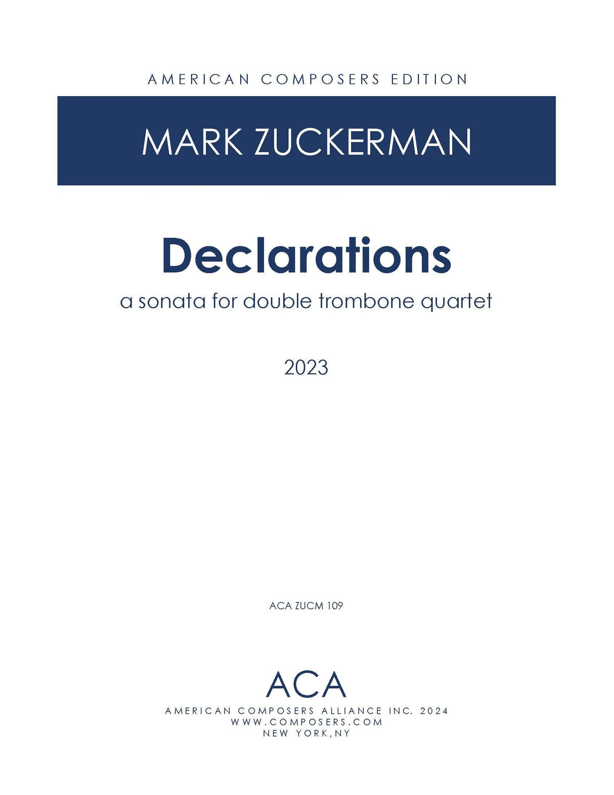 Zuckerman: Declarations