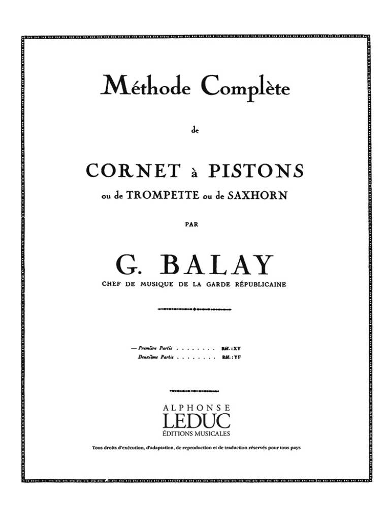 Balay: Complete Cornet Method – Volume 1
