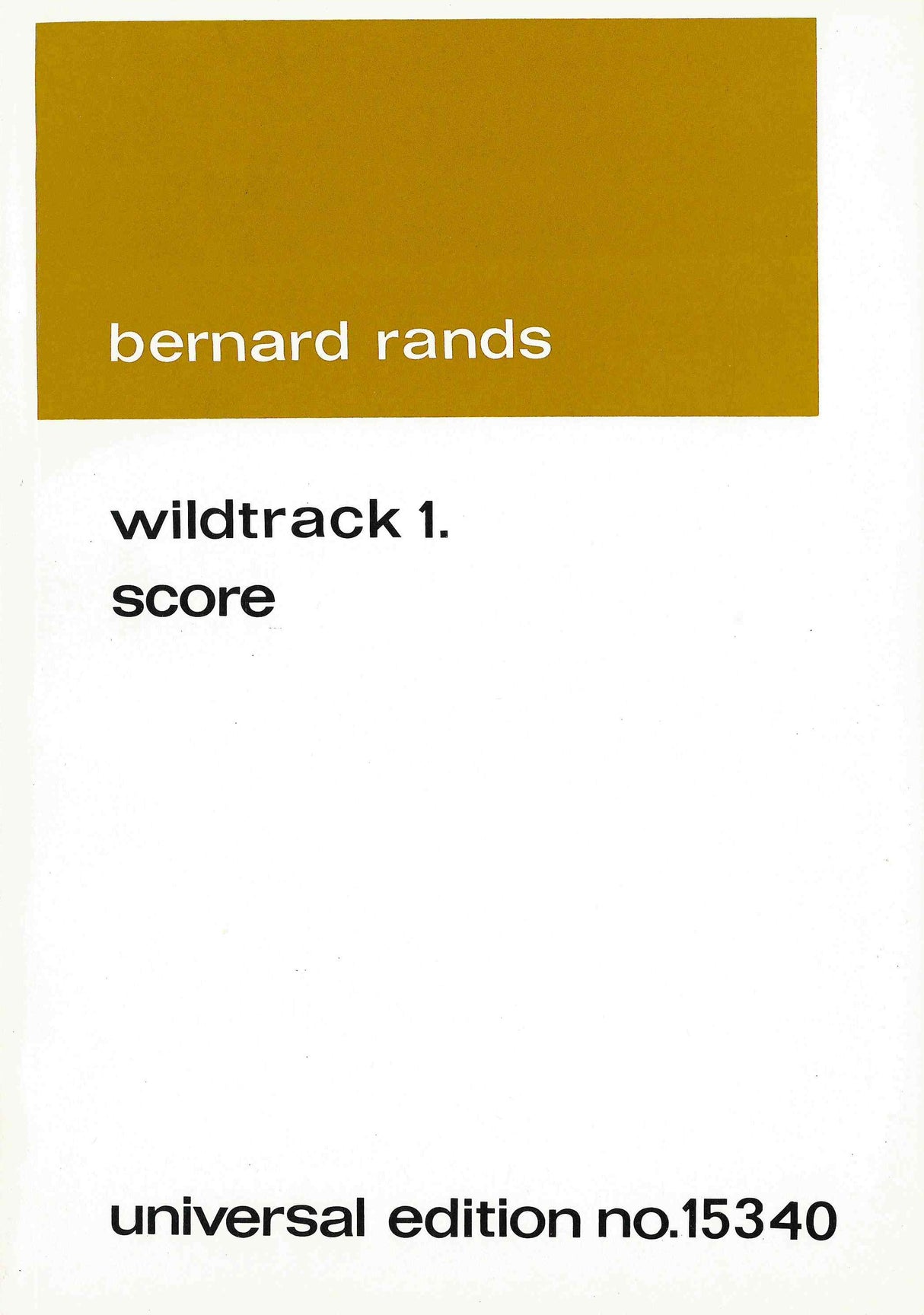 Rands: Wildtrack 1