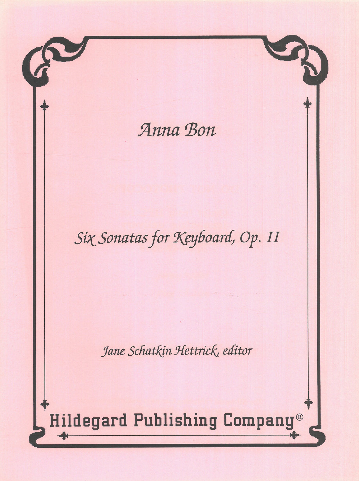 Bon: 6 Sonatas for Keyboard