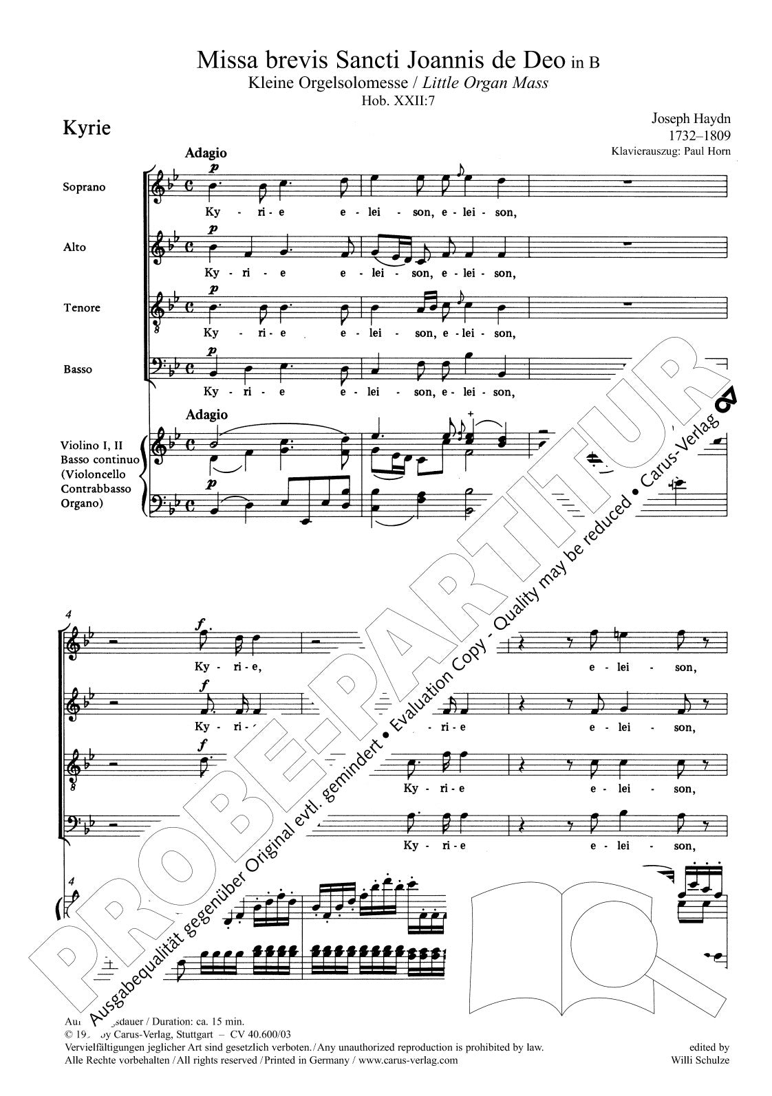 Haydn: Missa brevis Sancti Joannis de Deo, Hob. XXII:7