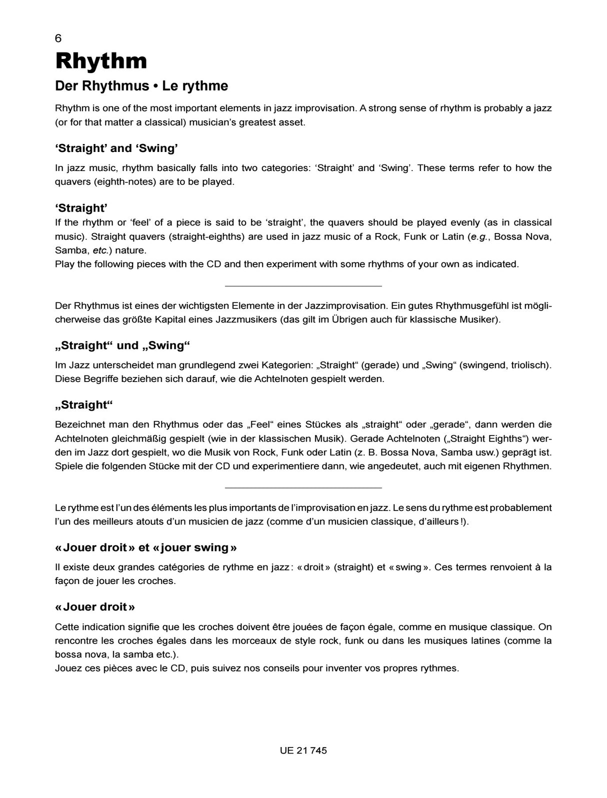 Jazz Zone - An Introduction to Jazz Improvisation for Clarinet