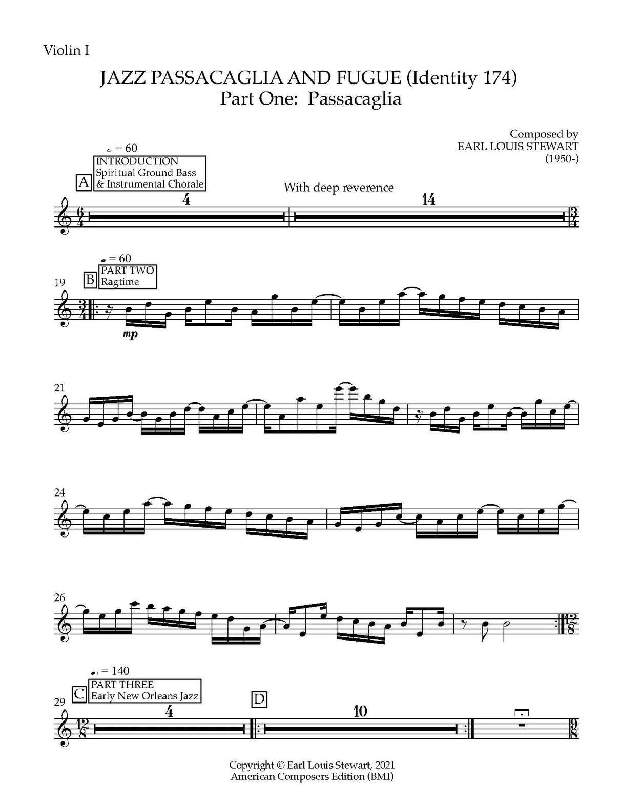 Stewart: Jazz Passacaglia and Fugue