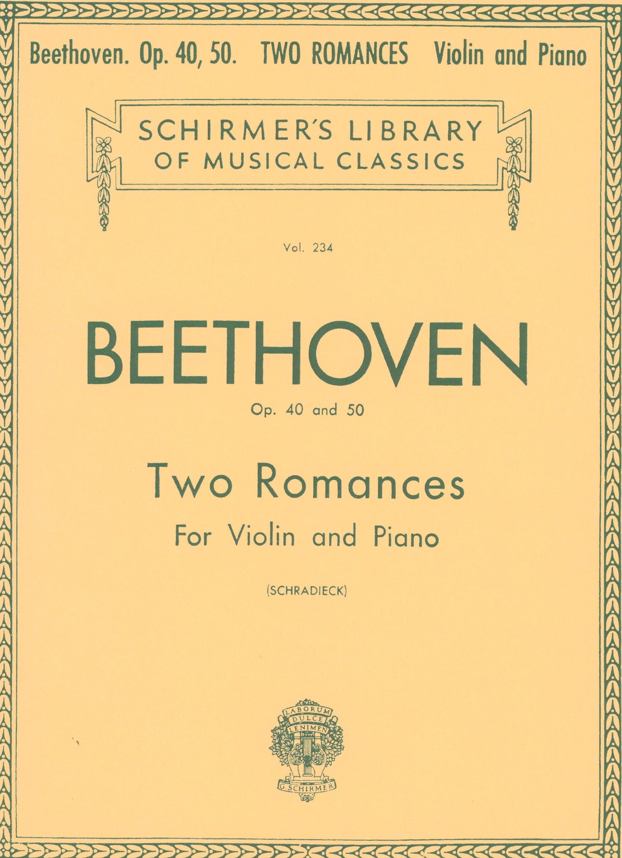 Beethoven: Romances in G Major, Op. 40 & F Major, Op. 50