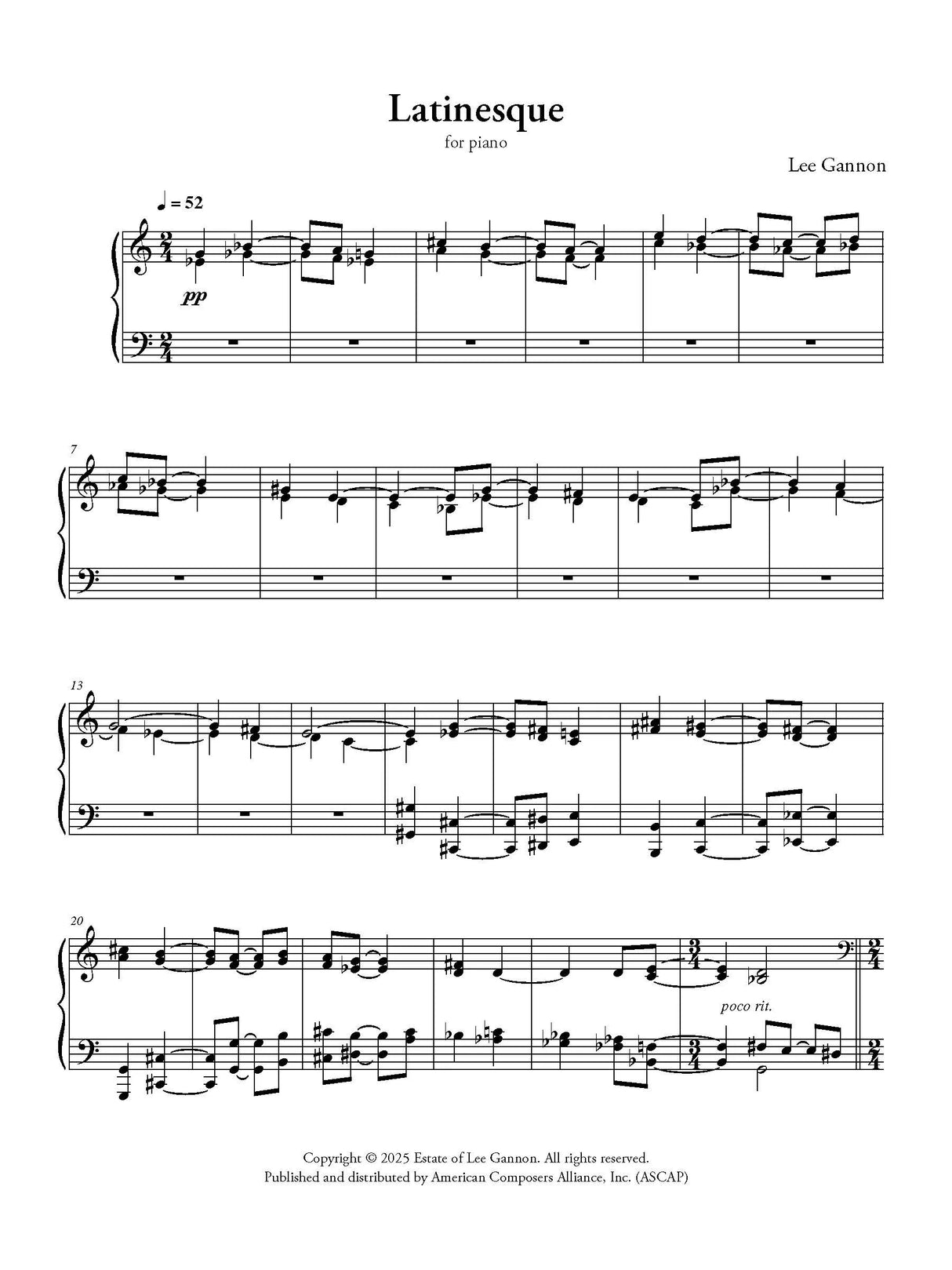 Gannon: Latinesque