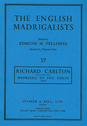 Carlton: Madrigals to Five Voices (1601)